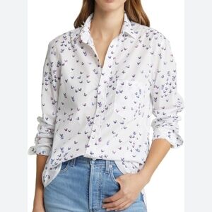 Frank & Eileen Silvio Button-Up Shirt Butterfly Print